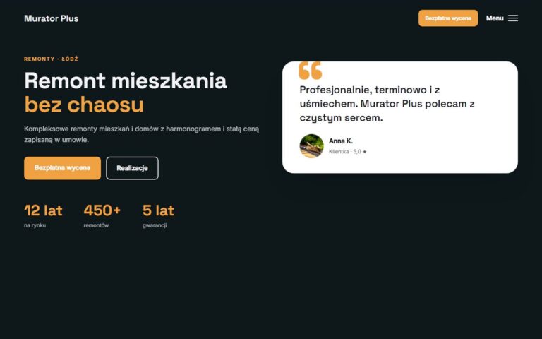 Projekt przykładowy: Murator Plus