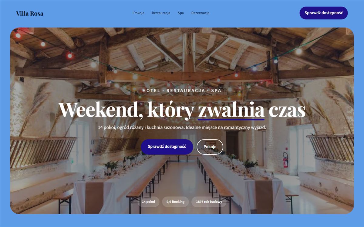 Projekt przykładowy: Villa Rosa
