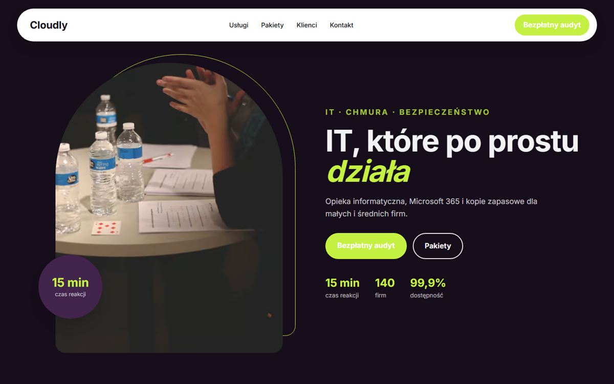 Projekt przykładowy: Cloudly