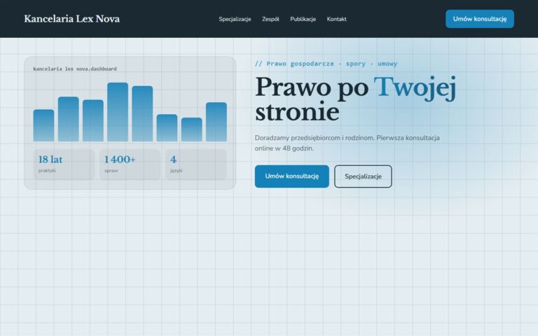 Projekt przykładowy: Kancelaria Lex Nova