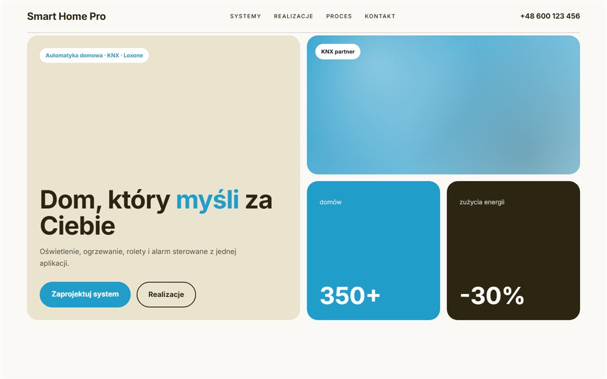 Projekt przykładowy: Smart Home Pro
