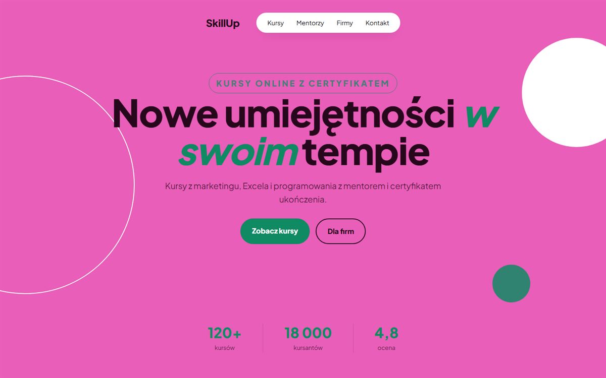 Projekt przykładowy: SkillUp