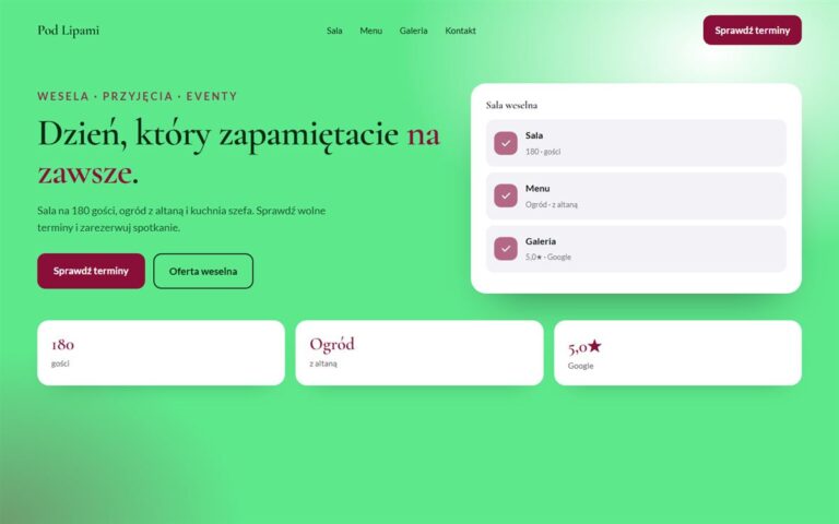 Projekt przykładowy: Pod Lipami