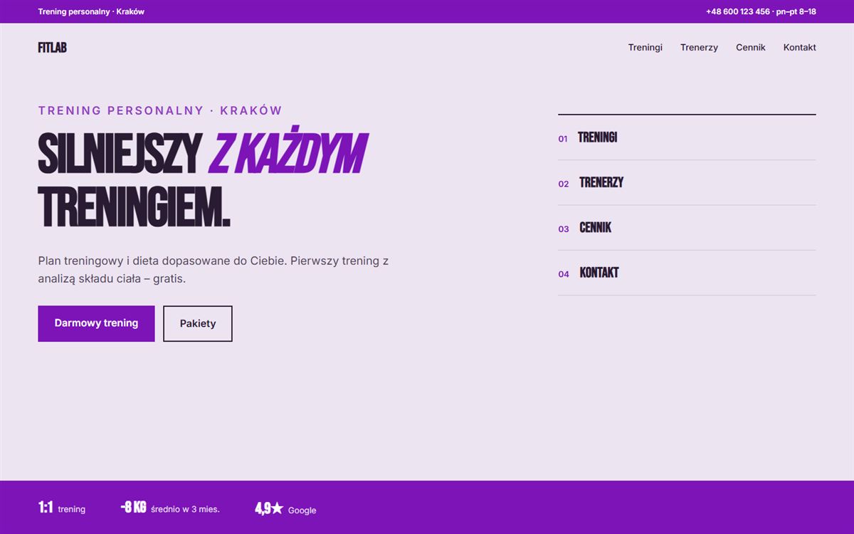 Projekt przykładowy: FITLAB