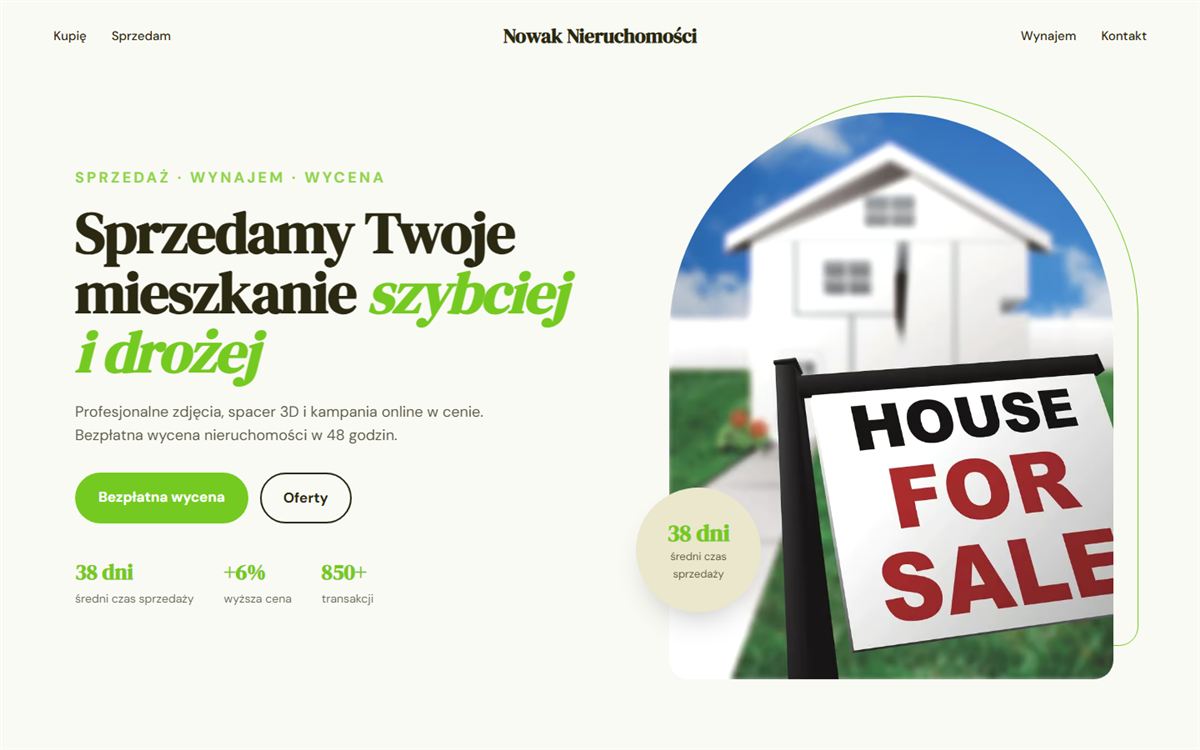 Projekt przykładowy: Nowak Nieruchomości